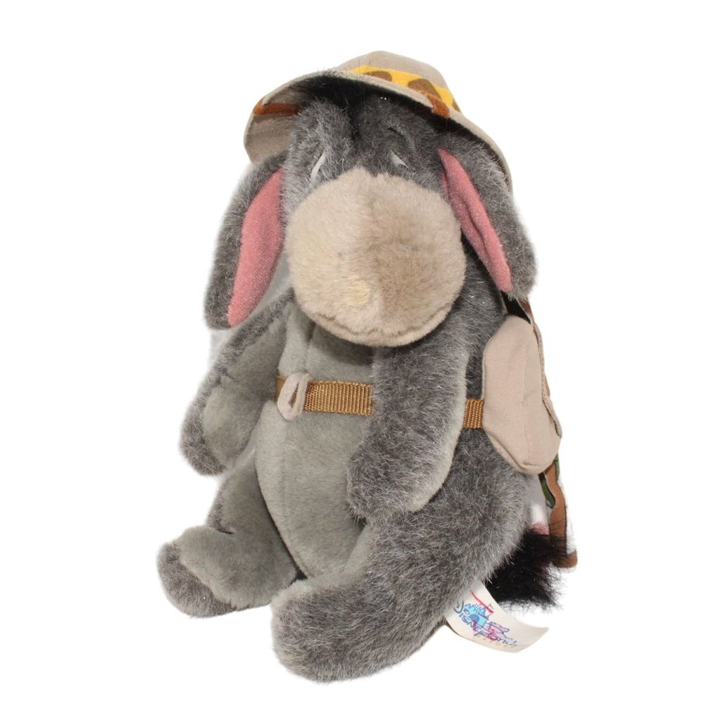 Disney World Disneyland Parks Safari Eeyore Plush 10" Stuffed Animal Kingdom - Picture 1 of 2